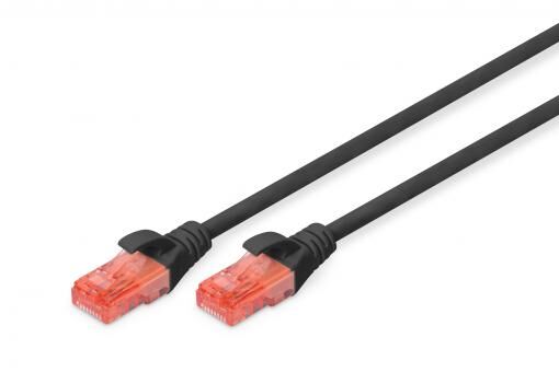 LATIGUILLO RJ45 2 M. CAT 6 UTP AWG24 COBRE LSZH NEGRO