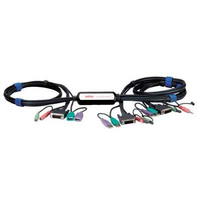 KVM CONMUTADOR AUTOMATICO DVI 2 PC'S STAR USB  CON AUDIO/MICRO
