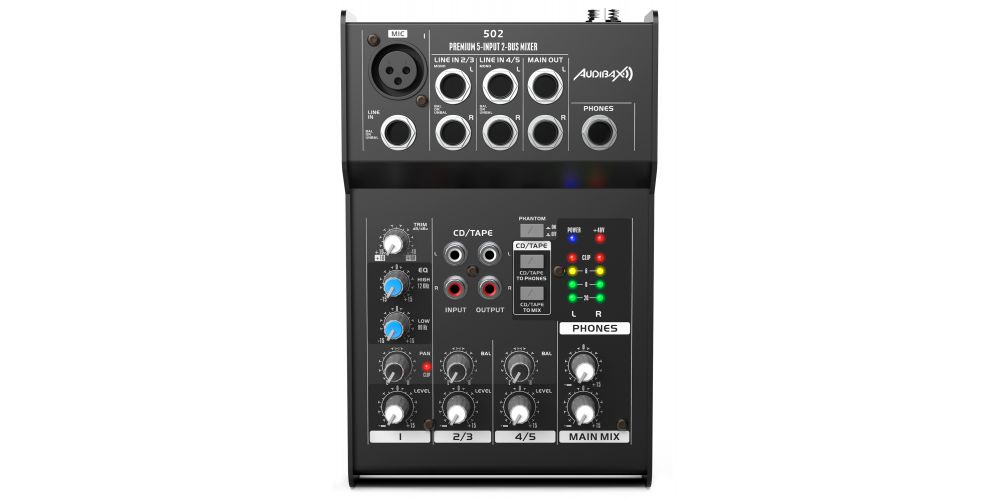 Audibax 502 Mesa Mezclas 5 Canales