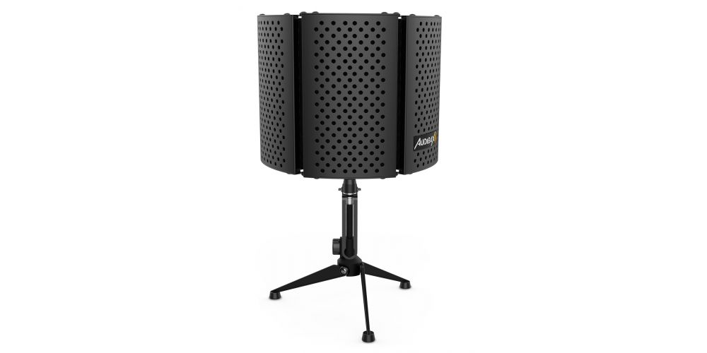 Audibax MST-10 Pantalla Reflexión Micrófono Estudio Negro Plegable