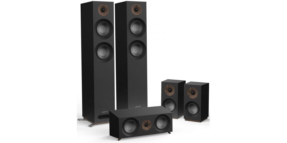 Jamo S 807 HCS Black Altavoces Home Cinema Conjunto AV 5.0 Black