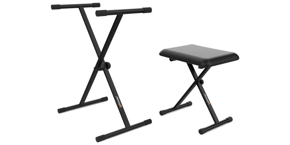 Audibax Onyx Pack V2 de Soporte Teclado / Piano + Banqueta