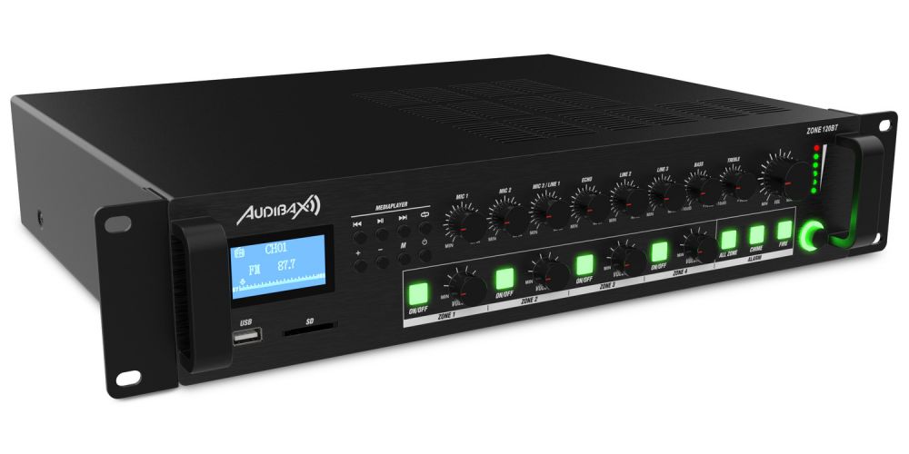 Audibax Zone 120BT Amplificador 4 Zonas 120W 