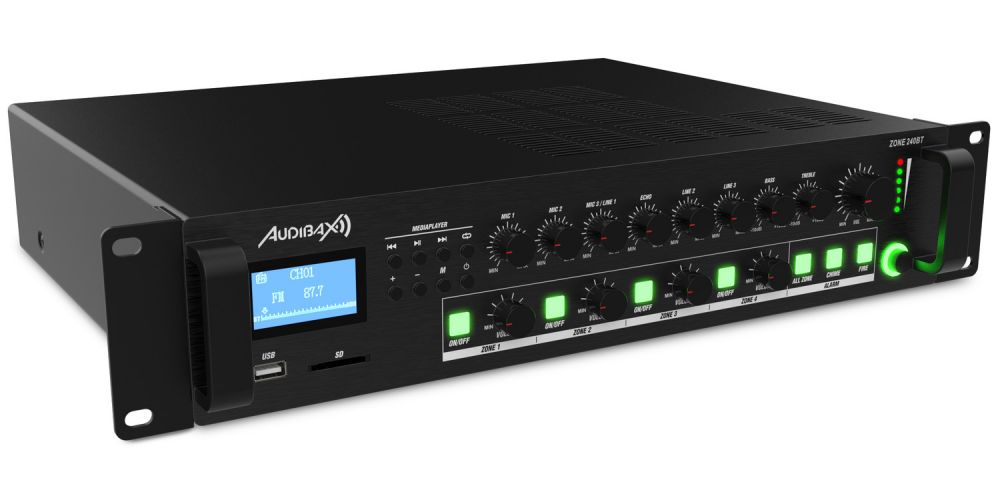 Audibax Zone 240BT Amplificador 4 Zonas 240W