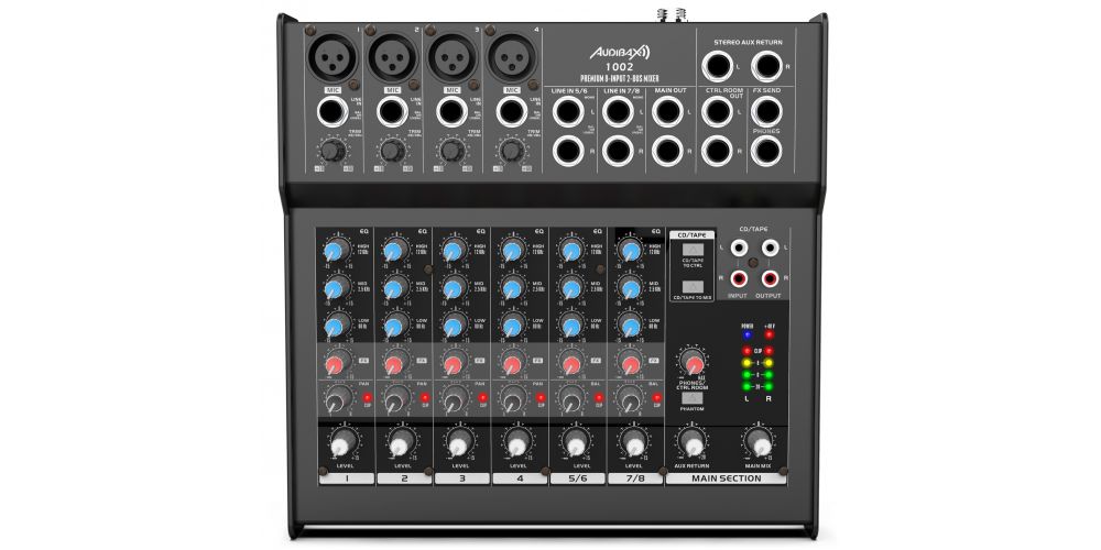 Audibax 1002 Mesa Mezclas 8 canales