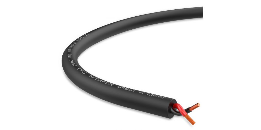 Audibax Silver BSA100 15 Black Bobina Cable Altavoz 100 Metros 2 X 1.5mm