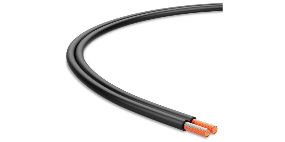 Audibax Silver BSAP100 Black Bobina Cable Altavoz Paralelo 100 Metros