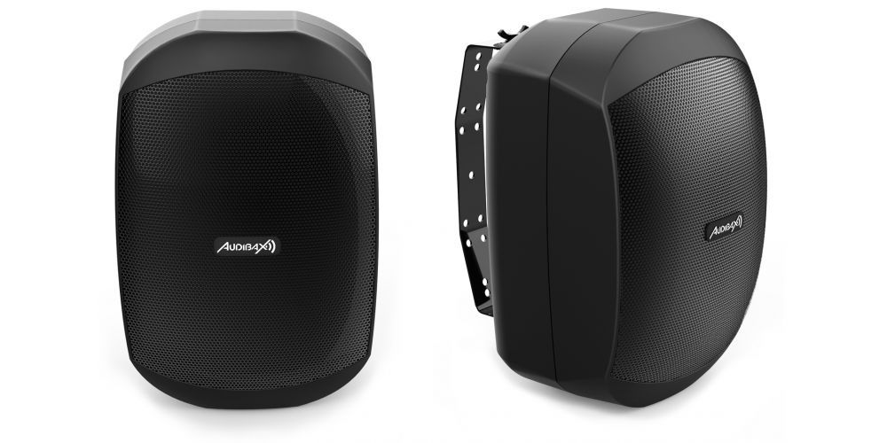 Audibax Ovo 4 Black Pareja de Altavoces Pasivos Pared 4 Pulgadas 100v / 8 ohm IP65