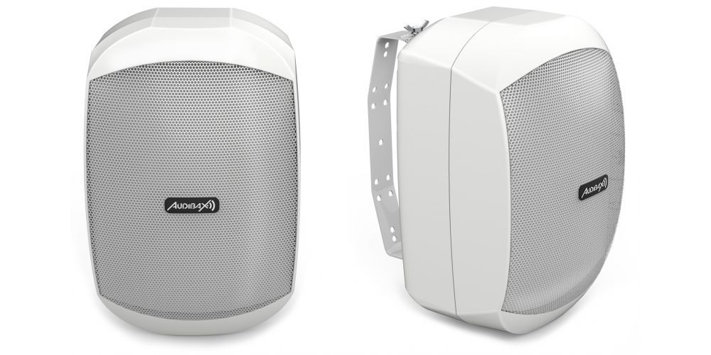 Audibax Ovo 4 White Pareja de Altavoces Pasivos Pared 4 Pulgadas 100v / 8 ohm IP65
