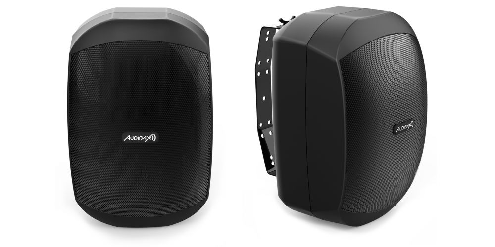 Audibax Ovo 5 Black Pareja de Altavoces Pasivos Pared 5 Pulgadas 100v / 8 ohm IP65