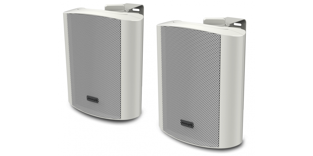Audibax PR-52W Pareja Altavoces 100W Stereo con Soporte Blancos