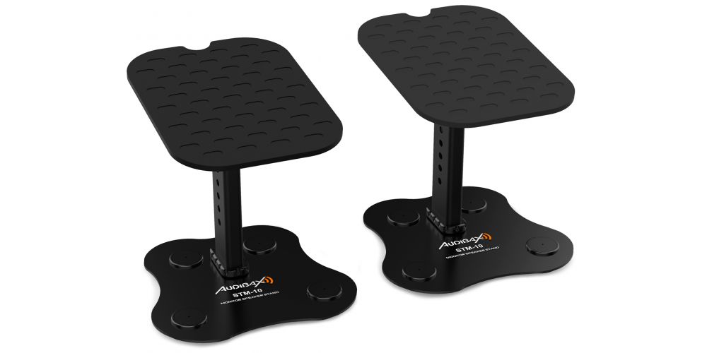 Audibax NEO STM-10 Soportes Monitores/ Altavoces Estudio para Mesa Regulables (Pareja)