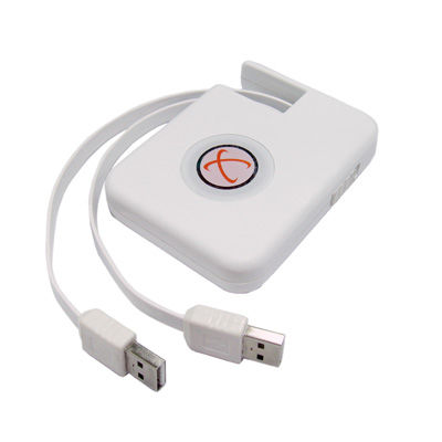 CABLE USB 2.0 AM/AM DATA-LINK PC/MAC A PC/MAC, BLANCO,  RETRACTIL 1.2M ROLINE-gallery-0
