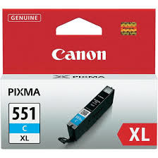 CARTUCHO CANON CLI551XL MG5450/6350 IP7250 CIAN