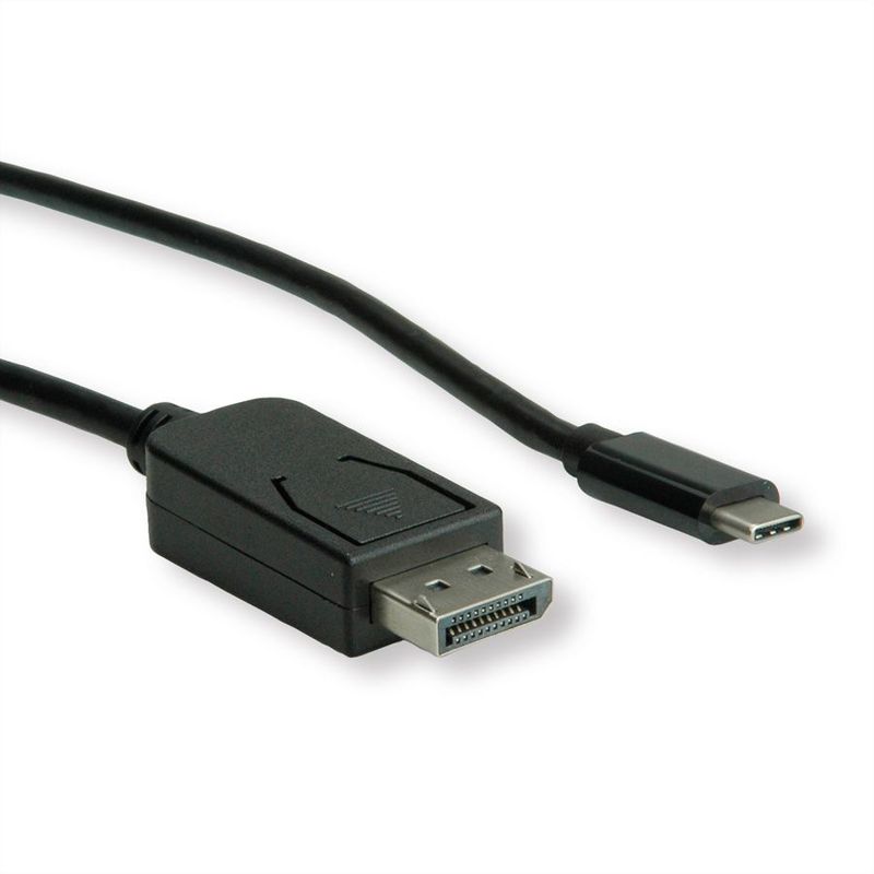 CABLE USB TIPO C - DisplayPort v1.2,, M/M, NEGRO, 1.0 m ROLINE-gallery-thumb-0