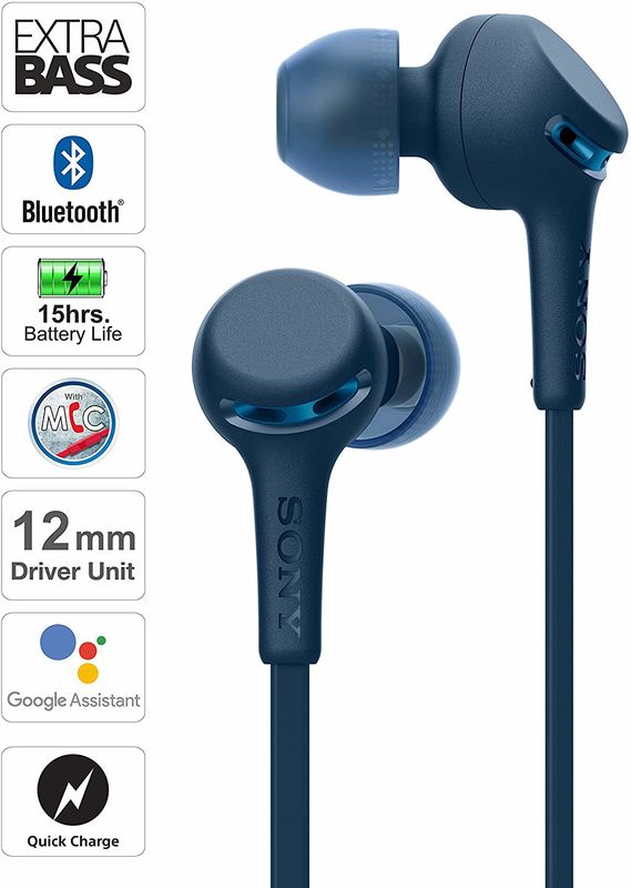 Auriculares internos inalámbricos con EXTRA BASS™ Voice Assistant compatible Azul SONY-gallery-3