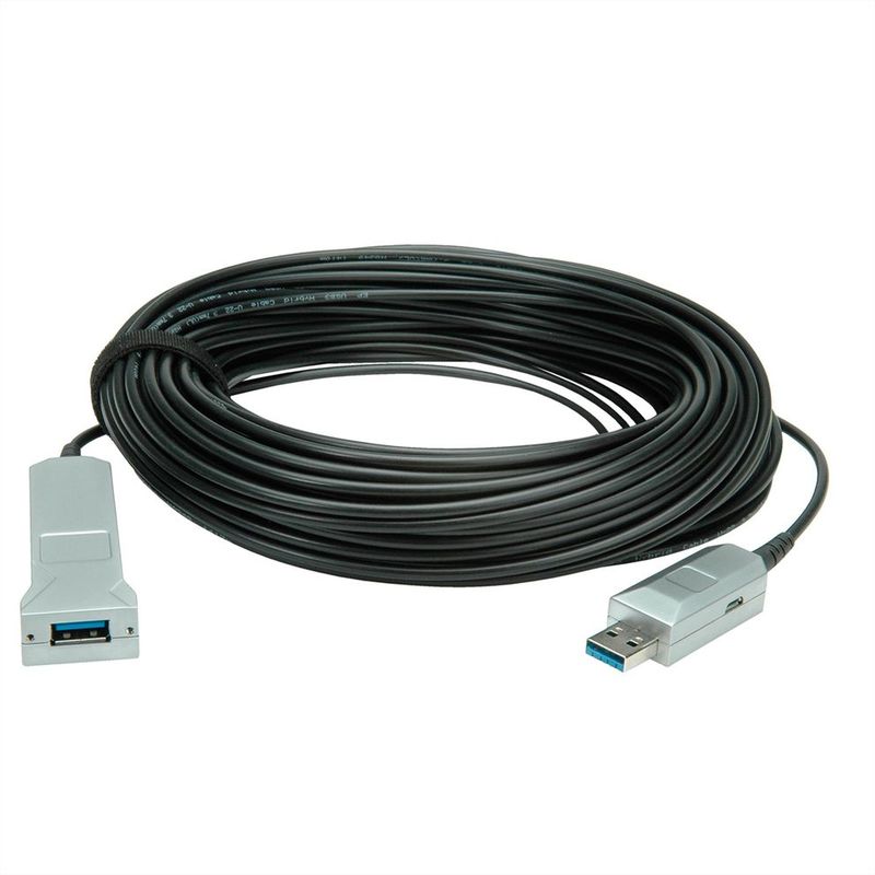Cable USB 3.2 Gen 1, 1 puerto, Fibra Optica, M / H, Negro ROLINE-gallery-1
