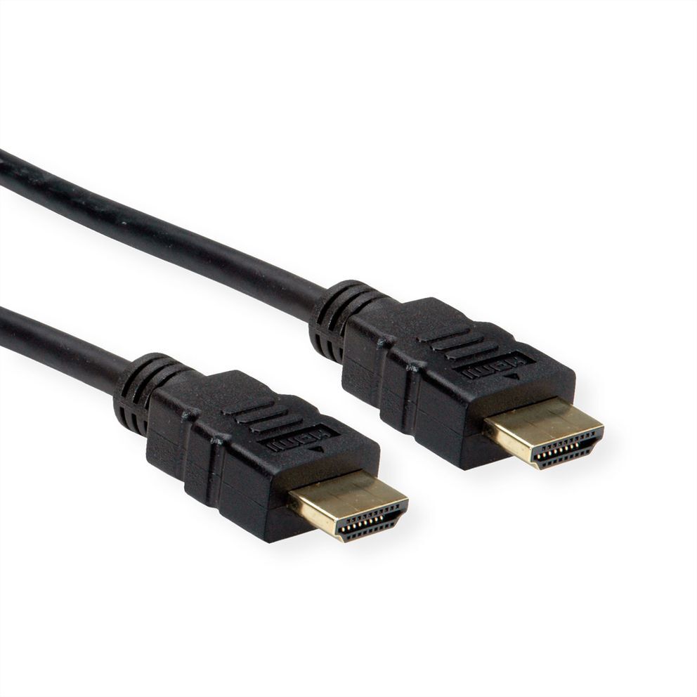 CABLE HDMI 7,5 M High Speed  + Ethernet, 3840 x 2160 @30Hz (4K, Full HD), flexible TPE, M/M, ROLINE-gallery-thumb-0
