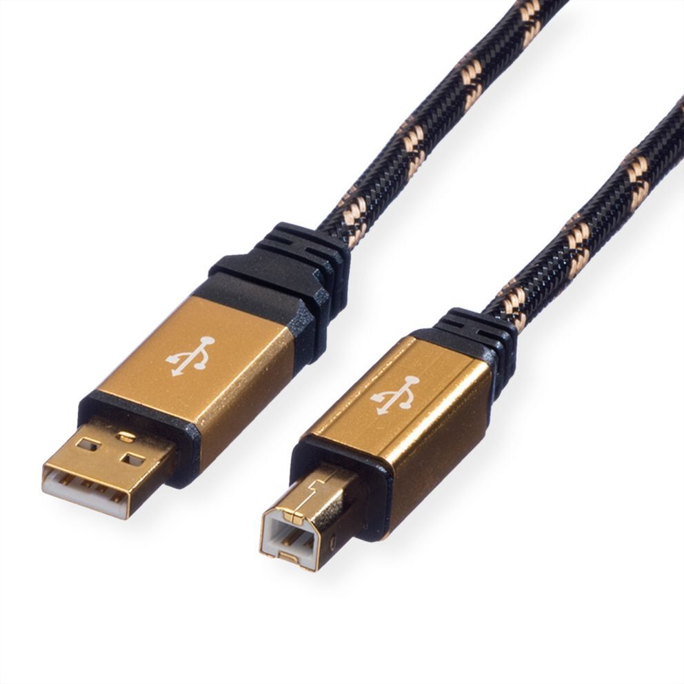 CABLE USB 2.0 1,8 M. A-B ORO ROLINE-gallery-thumb-0