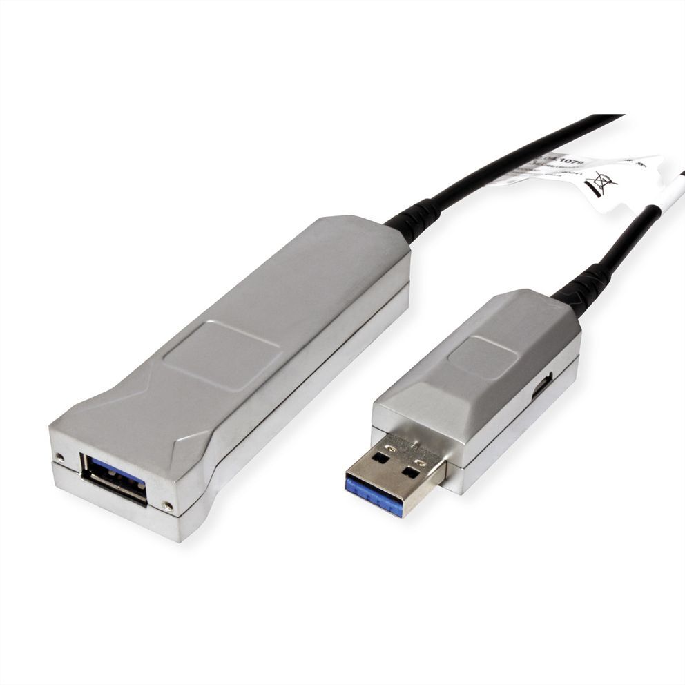 Cable USB 3.2 Gen 1, 1 puerto, Fibra Optica, M / H, Negro ROLINE-gallery-thumb-3