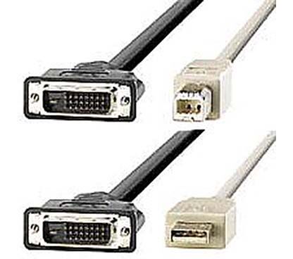 CABLE KVM 1,8 M. DVI M + USB A  /  DVI M + USB B-gallery-1