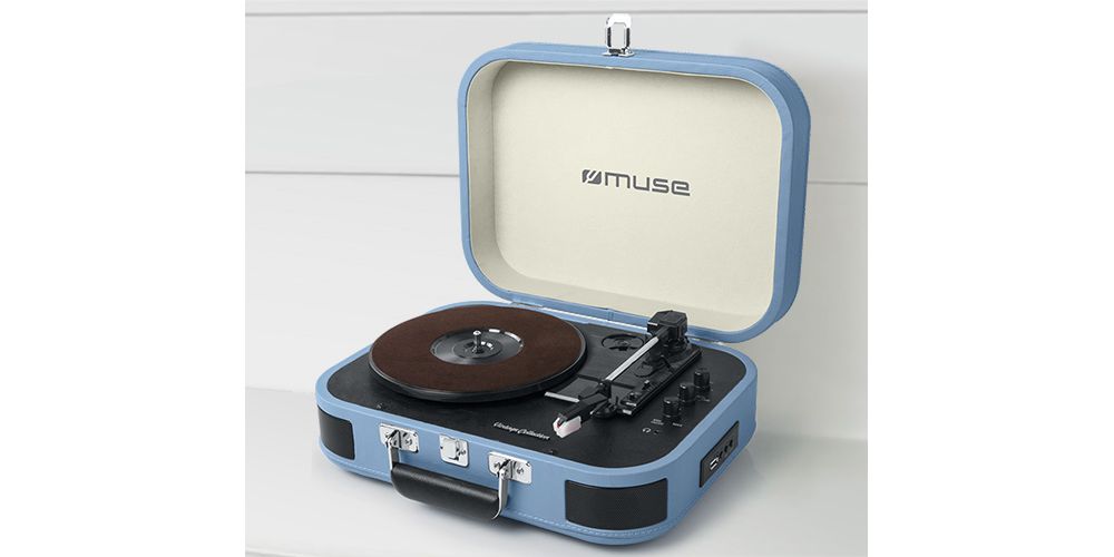 Muse MT-201BTB Tocadiscos Bluetooth Encoding USB Azul