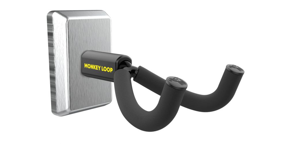 Monkey Loop Wall Prime Chrome Soporte De Pared Para Guitarra