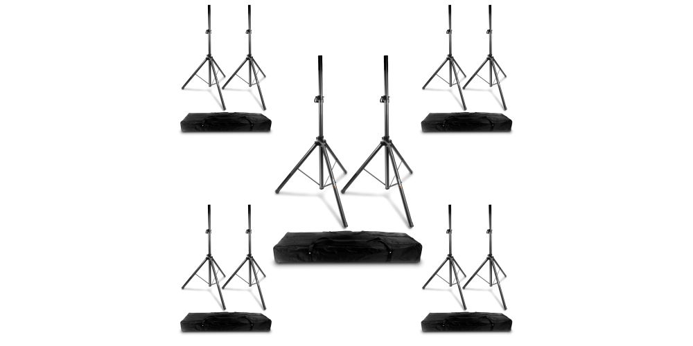 Pack 5 Audibax Neo 130 Soportes Trípode Profesionales para Altavoces Pro con bolsa.