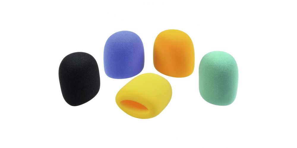 Omnitronic Microphone Windshield Set 5 colors PAck Antivientos Micrófono