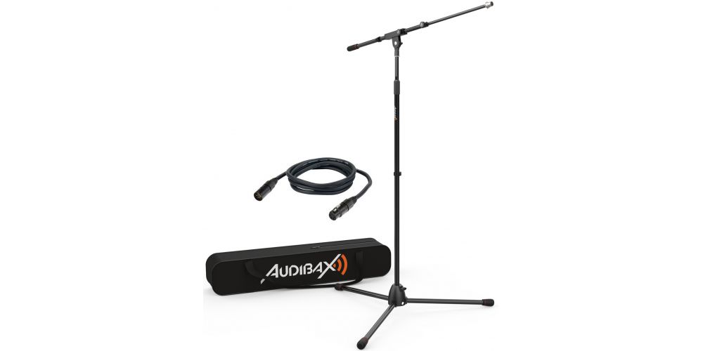 Audibax AYRA MS-10 Plus Soporte Jirafa Profesional para Micrófono con Bolsa y Cable 3 metros