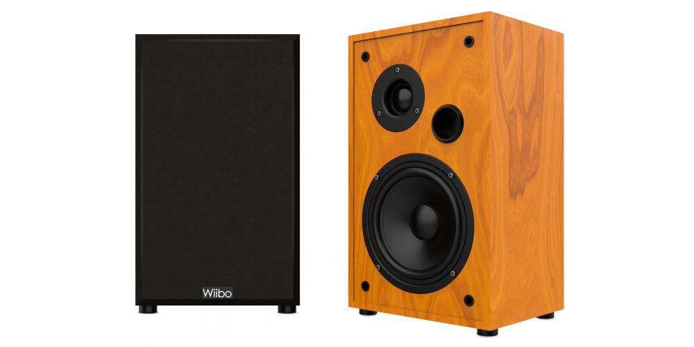 Wiibo String 15 Nogal Altavoces HiFi Estanteria 100w Pareja